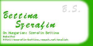 bettina szerafin business card